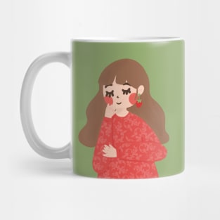 Strawberry girl Mug